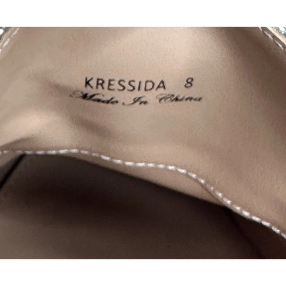 Donald Pliner Kressida Dress Loafer Pump Womens Size 8 Gold Metallic Tassel New